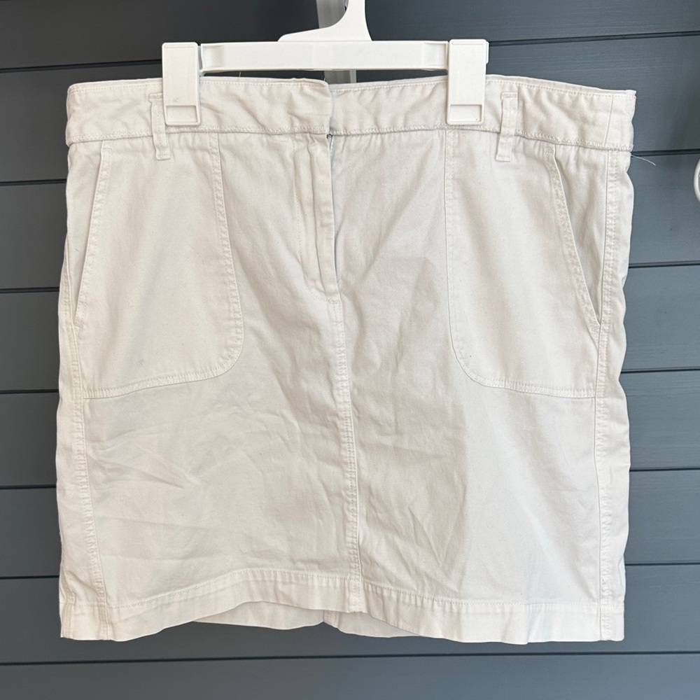 LOFT White Casual Mini Skirt